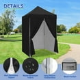 thumbnail image 6 of COOS BAY 5x5 Pop-up Instant Outdoor Canopy with 4 Side Wall Panels, Portable Lightweight Tent with Carry Bag, Black, 6 of 9