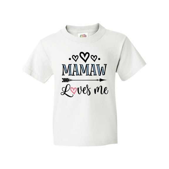 Inktastic Mamaw Loves Me Grandchild Gift Youth T-Shirt