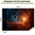 thumbnail image 3 of Peel and Stick Wallpaper Space Colorful nebula planet Modern Art Wall Mural Decor Self Adhesive and Removable 100in x 144in, 3 of 8