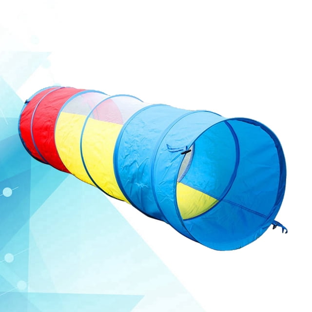 OULII 1Set Kids Tunnel for Developmental Issues Aid Multi 180x48x0.5in Polyester Steel Wiring