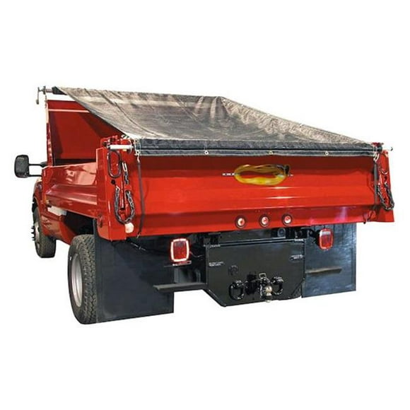 7 x 18 ft. Black Mesh Dump Tarp Roller Kit