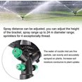 thumbnail image 1 of Rociador de agua giratorio automático para jardín, rociador de riego, rociador telescópico de canalón, sistema de riego de rotación 360, 1 of 2