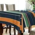 thumbnail image 5 of Yayeee Tablecloths 60" x 90" Rectangle Wrinkle Resistant Party Table Cover, Navy Blue Stripes, 5 of 8