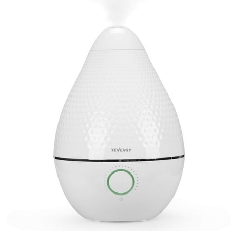 Tenergy Pluvi Ultrasonic Cool Mist Humidifier Essential Oil Diffuser Activated Carbon Air Filter, 360°Adjustable Mist Outlet, Auto-shut Off Easy to Clean Large Water Inlet, 2.5L Ultra Quiet
