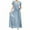 Light Blue, variant on Nmnitkp Pajamas for Women Set 2Pcs Women's Pajamas,Pajama Sets Summer Women's Tshirt Short Sleeves And Long Skirt Casual Loose Homewear Suit