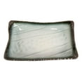 thumbnail image 6 of Pack Of 5 Ceramic Zen Blue Dinner Salad Sushi Entree Curved Platter Plate 10.5"L, 6 of 6