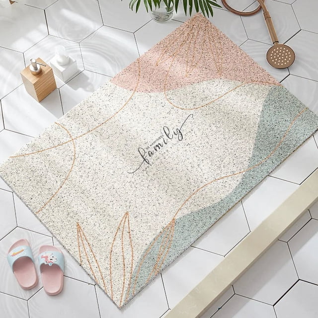 Small Fresh Bathroom Anti-Slip Waterproof Mildew Carpet My Lux Decor Round