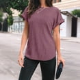 thumbnail image 2 of SUNBS Womens Summer Tops Short Sleeve Sweaters Tunic Tops Dressy Casual Business Shirts, 2 of 7