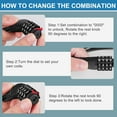 thumbnail image 6 of 2 Pack Refrigerator Lock, Upgraded 4 Digit Fridge Lock for French-door Refrigerators, Cabinet Locks, Easy to Set and Use, 6 of 6