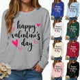 thumbnail image 5 of HCNTES Women's Valentine Long Sleeve Crew Neck Love Heart Graphic Pullover Spring Casual Comfortable Fashion Sweatshirt for Ladies(Y31-Red,L), 5 of 9