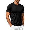thumbnail image 4 of Miqool Men's Athletic T-Shirt Short Sleeve Crew Neck Moisture-Wicking Mesh Panel Quick Dry Workout Top Lightweight Stretch Gym Running Tee, 4 of 8