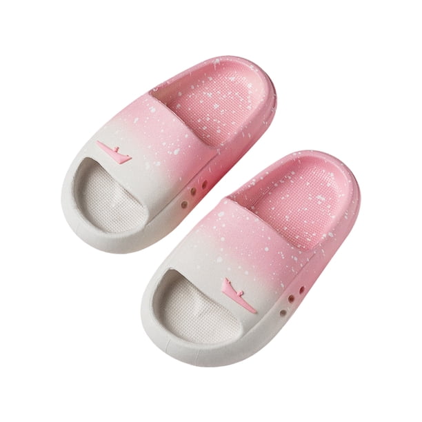 Sonducket Pantuflas cómodas y suaves de PVC para niños con múltiples opciones de color, sandalias para interiores y exteriores, sandalias con Calzado Barco rosa degradado 32/33 yardas