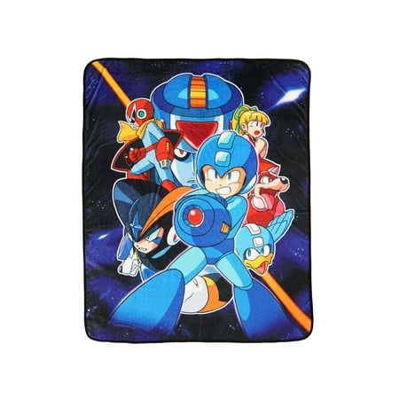 Mega Man Group Shot 60x48 Blanket