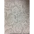 thumbnail image 3 of Luxury Home Textile Modern White Damask Rod Pocket Curtain Sets, 54 x 84 in (7 Panels), 3 of 3
