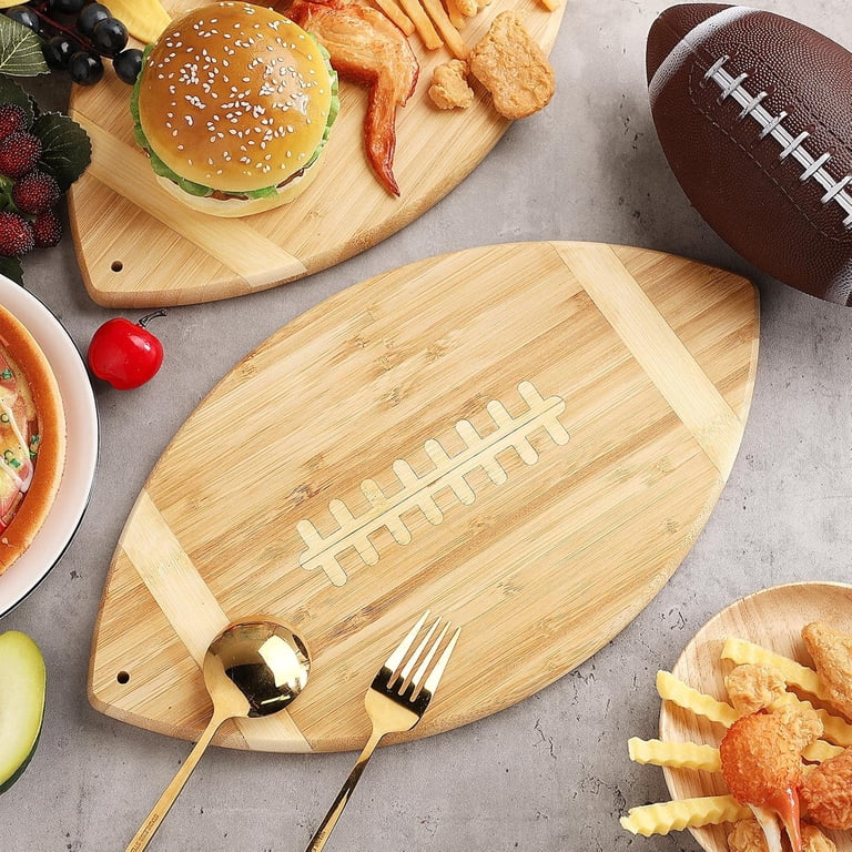 Picnic Time Kentucky Wildcats Football Bamboo Cutting Board - Laser Engraved Team Logo, 15x8.75 Inches