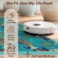 thumbnail image 6 of Design&I 3'x5' Washable Accent Rug Pet Friendly & Non-Slip Built-In Grip Ocean Coral Seascape Marine Reef Border Fish Turtle Nautical Playful Expressive for Bedroom, Walk-in Closet, 6 of 7