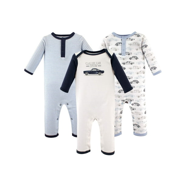 Hudson Baby - Newborn Baby Boys' Union Suit 3-Pack - Walmart.com ...