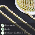 thumbnail image 3 of 1 Roll 10 Yards Rhinestone Chain,1.5mm Crystal Rhinestones Close Chain Roll, Crystal Claw Cup Chain, 3 of 5