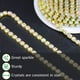 thumbnail image 3 of 10 yardas 2MM cristal Rhinestone cierre cadena recorte garra cadena joyería artesanía DIY, 3 of 5