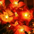 thumbnail image 5 of Clearance! Light Post Solar String Lights 20Led Outdoor Simulation Decor for Garden Xmas Decorations Warm White, 1X Light String Orange, 5 of 5