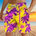 thumbnail image 2 of Swim Trunks for Mens Plus Size Vacation Beach Printed Pants Casual Sports Drawstring Shorts Summer Shorts Clearance with Pockets (S-5XL), 2 of 4
