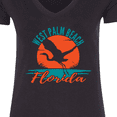 thumbnail image 4 of Inktastic West Palm Beach Florida Vacation Women's V-Neck T-Shirt, 4 of 5