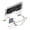 Silver, variant on 2 in 1 Laptop and Phone Stand Adjustable Support Bracket Heat Dissipation Portable Foldable Computer Stand