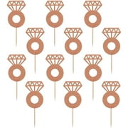 Glitter Rings Wedding Party Picks