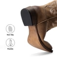 thumbnail image 6 of DREAM PAIRS Women's Cowboy Boots Mid Calf Western Cowgirl Boots Wide Square Toe Pull-On Embroidered Boots with Block Heel, 6 of 6