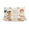 thumbnail image 4 of Duvet Cover Queen Size Cute Dog 3 Pcs Duvet Cover Set Bedding Sets Queen Soft Breathable, 4 of 6