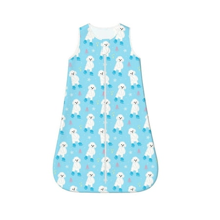 

Rocae Skating Poodle Fun for Baby Unisex Sleeping Bag Sack Blanket baby sleep sack Wearable Blanket for Newborns Boys Girls-Small