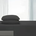 thumbnail image 3 of Comfy Bamboo World 9900 Series 100gsm Embroidered Bedsheets Sheet Set, Queen Size, Dark Grey, 3 of 5