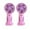 Purple, variant on Summer Savings! LHNFT 2 Pack Mini Handheld Fan, USB Rechargeable Cartoon Strawberry Look Portable Fan with Removable Base for Home Office Outdoor