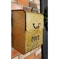 thumbnail image 2 of NACH CJ Large Mailbox With Powder Coated Finish, Wall Mount Mailboxes For Outside, Rust Resilient Metal Mailbox For Parcels, 12.6 x 6.9 x 14.2 Inches, Metallic Gold, FZ-M1002, 2 of 5