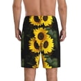 thumbnail image 3 of Naloa Japanese Were Blossoming Men's Short Pajama Pants, Lounge Comfort Shorts with Elasticized Waistband and Side Pockets - XX-Large, 3 of 9