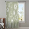 thumbnail image 4 of Geometric Sheer Curtains 84 Inches Long, Abstract Sage Green White Boho Circle Dot Light Filering Curtains, Breathable Simi Curtain Privacy Drapes for Living Room Bedroom Lightweight Window Treatment, 4 of 9