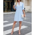 thumbnail image 7 of ZANKLEY Dress for Women V Neck Short Sleeves Casual Flowy Summer Beach Vacation Shifts, 7 of 7