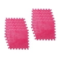 thumbnail image 3 of 10 piezas de alfombras cuadradas de rompecabezas, baldosas suaves para decoración de salón y hogar rosa roja, 3 of 8