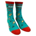 thumbnail image 2 of Women's Christmas Calories Don't Count Socks Funny Cookies Food Novelty Graphic Footwear, 2 of 8