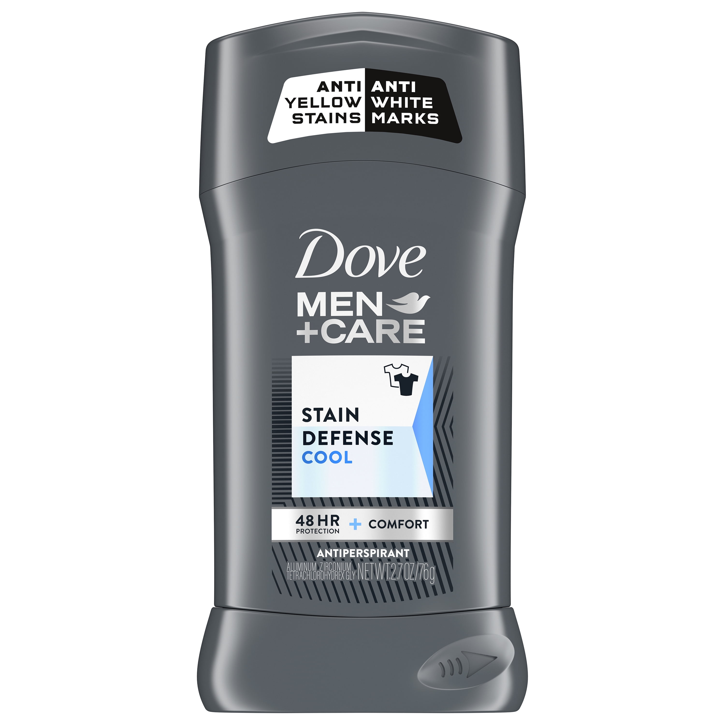 Dove Men+Care Stain Defense Cool Antiperspirant Deodorant Stick, 2.7 oz
