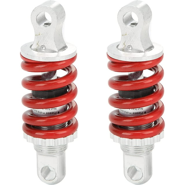 HUGFEGWE Shock Absorber, 100mm Rear Spring Assisted Shocks Absorbers, 2Pcs Adjustable Motorcycle Rear Suspension Damper, Universal for Motorcycle ATV Scooter Off Road Vehicle, Aluminum CA919-157839