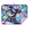 thumbnail image 5 of Ryvnso Abstract Dog Oil Paint Dish Drying Mat for Kitchen Countertop 16x18 Small Dish Pad Drainer Rack Dish Sink Mats, 5 of 7