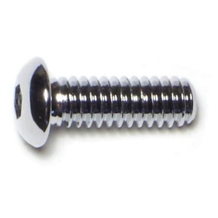 

1/4 -20 x 3/4 Chrome Grade 8 Button Socket Cap Screws SCSBS8-093 (10 pcs.)