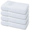 thumbnail image 2 of Melissa Linen, Washcloths Pack, Premium Cotton, Quick Dry, Soft, Absorbent 12 x 12, 4 Piece, White, 2 of 9