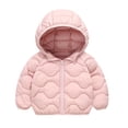 thumbnail image 2 of Lmnyox Puffer Coats for Kids Winter Thermal Full Zip Long Sleeve Hooded Jackets Casual Quilted Puffy Outwears, 2 of 9