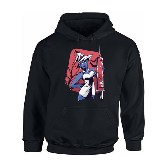 Awkward Styles Halloween Hoodie Witch Nurse Hooded Sweatshirt