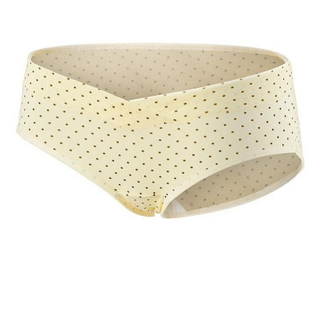 

Kddylitq Women s Bikini Low Rise Cotton Pregnancy Maternity Breathable Underwear Yellow 2X