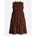 thumbnail image 4 of Terra & Sky Women's Plus Smocked Sleeveless Midi Dress, Sizes 0X-4X, 4 of 4