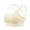 #0346-Yellow, variant on Women Cross Back Sports Bra Padded Built in Cups Racerback Yoga Gym Activewear for Adult Female Fitness