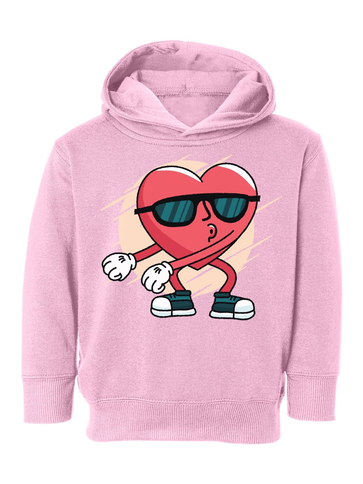 Valentine's Toddler Hoodie Funny Heart 